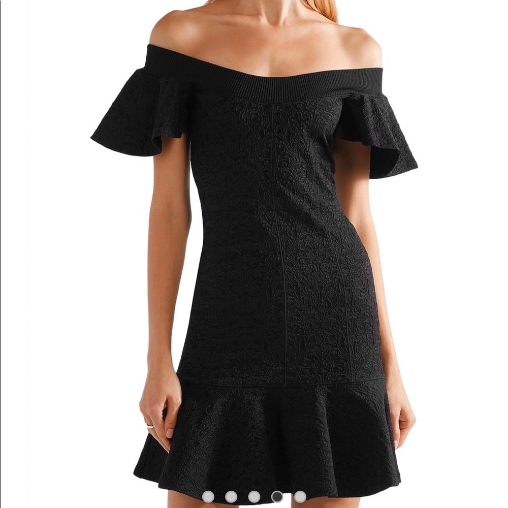 Opening ceremony Black Floral Jacquard Dress